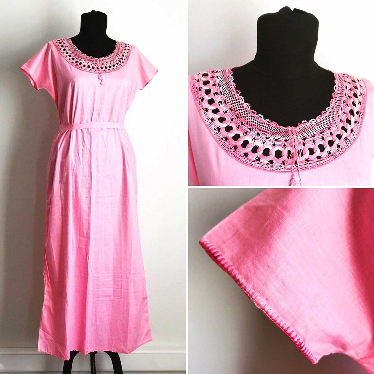 pink night robe
