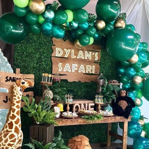 Tropical Latex Balloons: Hawaiian Luau Jungle Theme Party
