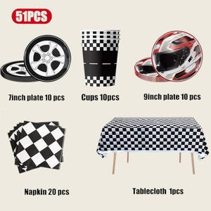 Set Stoviglie Compleanno Tema Stars - 51 Pezzi Con Piatti, Bicchieri, Tovaglia E Tovaglioli - Foto 5