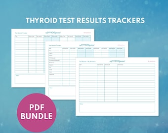 Schilddrüsen-Ergebnis-Tracker: Hashimoto's Gesundheitstagebuch (PDF-Bundle)