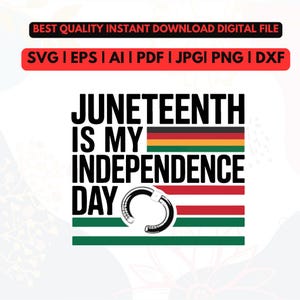 Juneteenth is my independence day svg, Juneteenth Svg Png, Afro Juneteenth, Independence Day Shirt Design, Juneteenth 1865 Svg, black hist