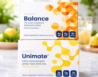 unicity unimate +balance wellness combo | Yerba Mate Energy Drink & Balance Metabolic Support