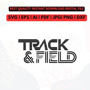 Vintage Track and Field Mascot SVG,Track & Field Mascot SVG - Running Team Logo Design (Digital Download)