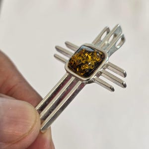 Kunst 925 Sterling Silber Bernstein Kreuz, grüner Bernstein, Baltischer Bernstein Anhänger, kostenloser Versand, sofort versandfertig