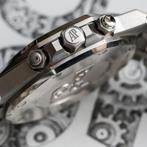 Reloj Audemars Piguet Royal Oak cronógrafo automático con esfera negra para hombre imagen 5