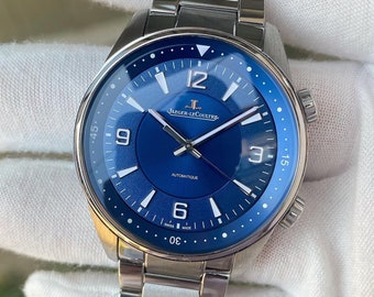 Orologio da uomo Jaeger LeCoultre Polaris automatico con quadrante blu Q9008180