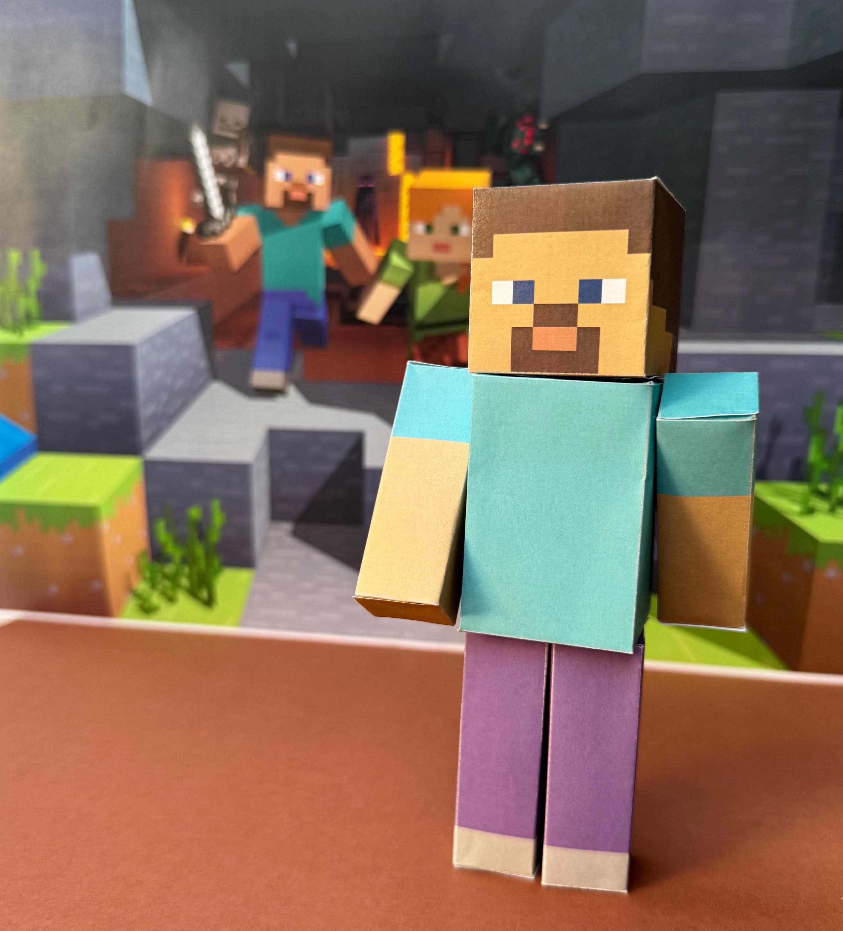 Mincraft figures - Etsy México, image size:2715x3000