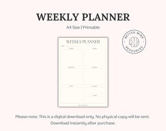 Planificador semanal / Planificador digital