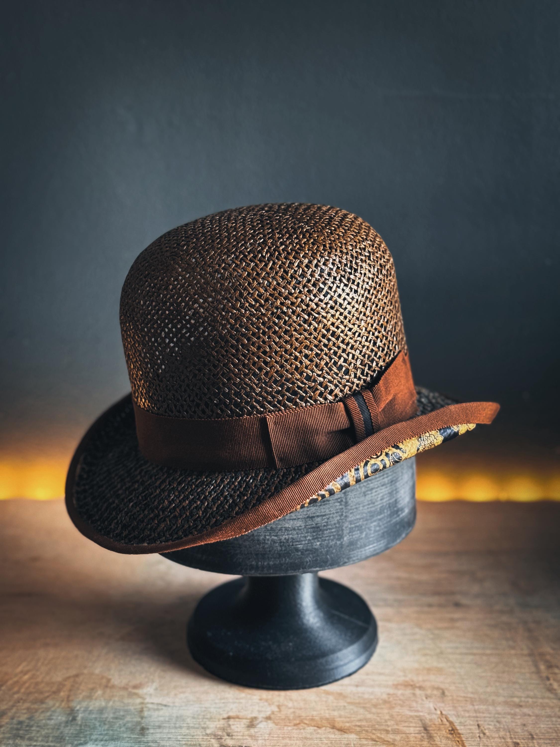 Peruvian Connection David Wool Bowler Hat Brown Wide Brim Round Crown Classy Chocolate Brown Derby Bowler Hat | Charlie Chaplin  main image 2