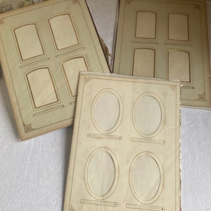 Antique Photo Mount. Decorated  Edwardian Photo Frames. Vintage Home Decor ONE pc, Period Drama Props & Journal Supplies