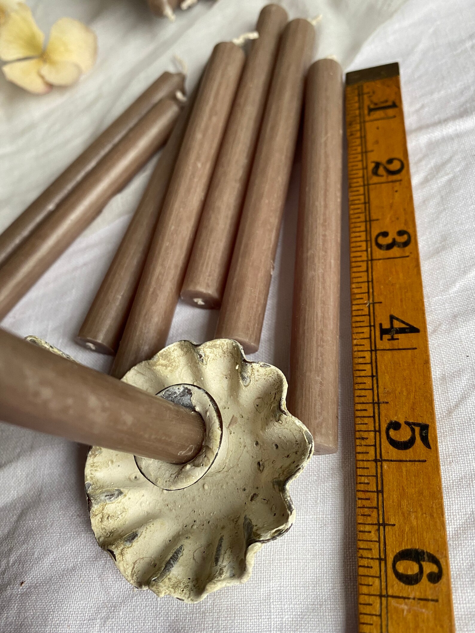 Taupe Candles Romantic Home Decor Slim MINI Taper Candles / Etsy UK