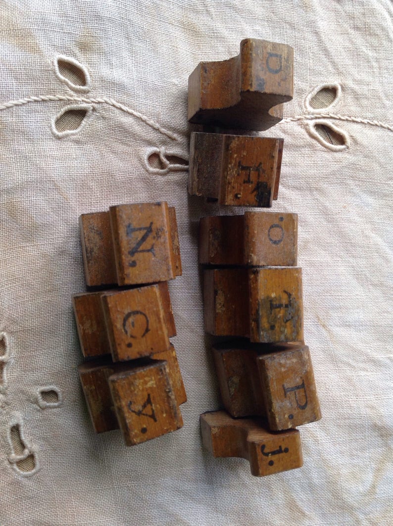 Vintage Letter Presses Printers Block Letters Stamps ONE Pc Etsy UK