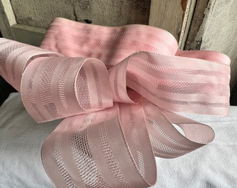 Vintage Pink Ribbon, Pastel Pink Tape. Millinery Trim/ Tutu Ballet Trim & Vintage Dolls. Vintage Wedding Bouquet, Sewing Supplies. 500 cm