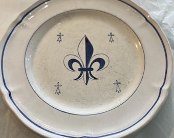 Clairefontaine / Terre De Fer / Semi-deep Plate / Iris / Blue