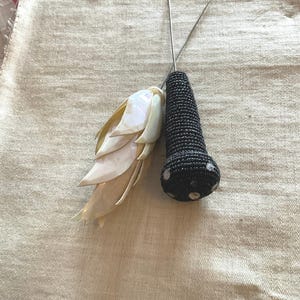 Vintage Hat Pins: Sequined Feather & Beaded Boudoir Decor
