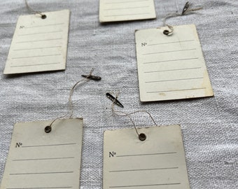 Vintage Gift Tags, Number Cards & Metal pins, Journalling, Scrapbooking. Vintage Gift, Paper Ephemera. Craft Supplies NOS