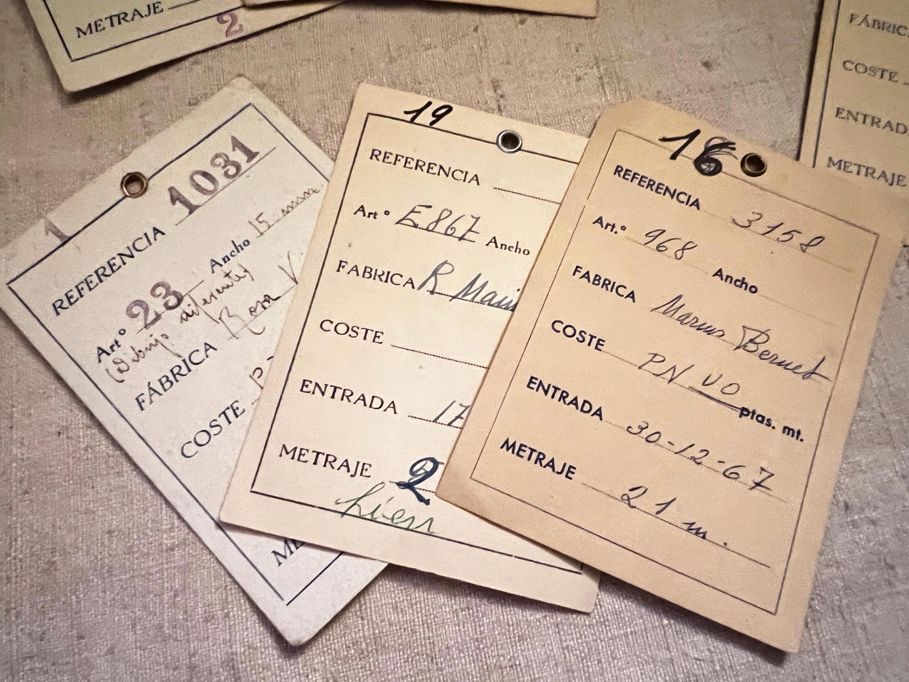 Vintage Shop Tags, Shop Labels for Laces & Fabrics Scrapbooking