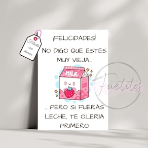 Presente para ela/ele - Cartão de aniversário original - Cartão de aniversário original e divertido para amigos e familiares.