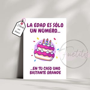 Cadeau pour elle/lui - Carte d'anniversaire originale - Carte d'anniversaire originale et amusante pour les amis et la famille.