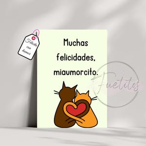 Gift for her/him - Original birthday card - Tarjeta cumpleaños original y divertida para amigos y familiares.