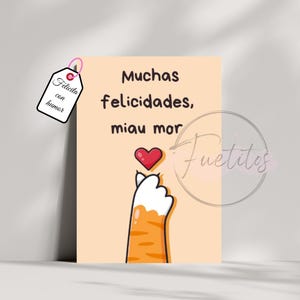 Gift for her/him - Original birthday card - Tarjeta cumpleaños original y divertida para amigos y familiares.
