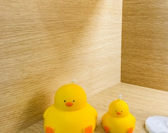 Caja misteriosa con vela de pato hecha a mano / Vela de cera de soja + Regalo sorpresa / Decoración kawaii para el hogar