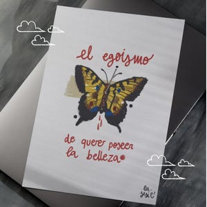 Foglio illustrativo per decorazione - Farfalla
