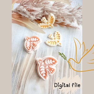 Love Bird Polymer Clay Earring Cutter STL File – 3D Printable Jewelry Making Tool – Digital Download, Digital File, Digital file clay cutter