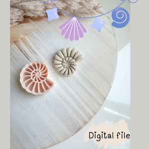 Shell Polymer Clay Earring Cutter STL File – 3D Printable Jewelry Making Tool – Digital Download, Digital File, Digital file clay cutter