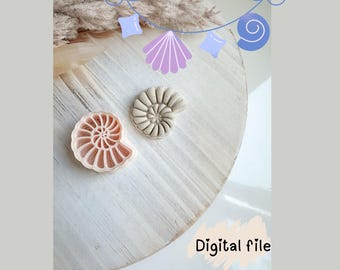 Shell Polymer Clay Earring Cutter STL File – 3D Printable Jewelry Making Tool – Digital Download, Digital File, Digital file clay cutter