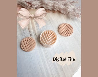 Circle Digital Download Clay Cutter STL– 3D Print File, Instant Download, Arch Clay Cutter, Jewelry Tool 3D Printable Jewelry Making Tool