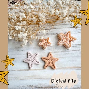 Starfish Polymer Clay Earring Cutter STL File – 3D Printable Jewelry Making Tool – Digital Download, Digital File, Digital file clay cutter