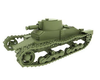 Matilda 1 | 15mm WW2 Miniature | tank, model, painting, 3D print, wargame, tabletop, game, WWII, British