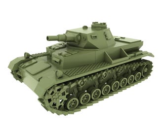 Panzer 4 | 15mm WW2 Miniature | tank, model, painting, 3D print, wargame, tabletop, game, WWII, German