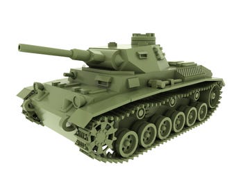 Panzer 3 | 15mm WW2 Miniature | tank, model, painting, 3D print, wargame, tabletop, game, WWII, German