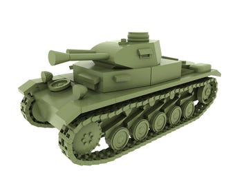 Panzer 2 15mm WWii WW2 Wargaming Collectors 3D Printed Resin Tank Miniatures – Models for Wargaming & Dioramas by Reaction Games