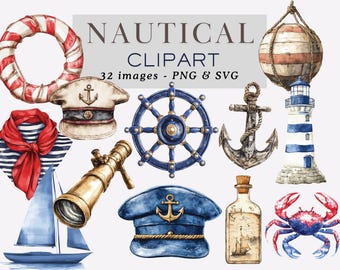 Nautical Clipart PNG Marine Clipart Png Travel Clipart Lighthouse Clipart Nautical Sailor Clipart Png Nautical PNG Marine PNG Commercial Use