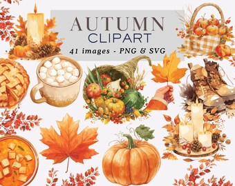 Autumn Clipart Png Autumn Graphics Fall Clipart Fall PNG Pumpkin Clipart Cozy Autumn Clipart Pumpkin PNG Thanksgiving Clipart Commercial Use