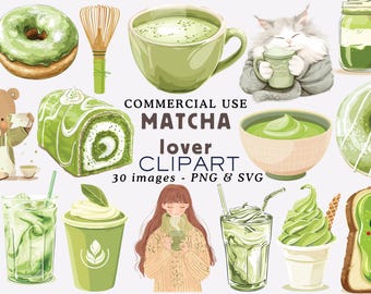 Imágenes prediseñadas de matcha, té verde japonés PNG, uso comercial