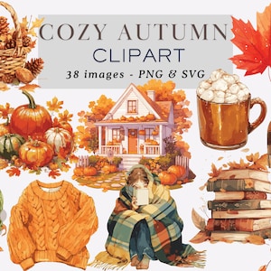 Cozy Autumn Clipart Png Autumn Planner Clipart Autumn PNG Autumn Illustrations Fall ClipArt Fall PNG Cottagecore Fall Illustrations Rustic