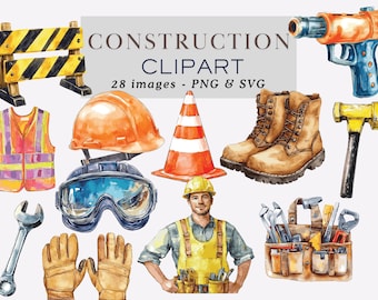 Clipart di costruzione Clipart di costruzione Clipart di ingegnere Clipart di casco Clipart di strumenti Clipart di costruzione PNG Casco di sicurezza PNG Strumenti Uso commerciale