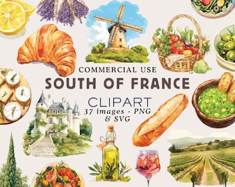 South of France Clipart French Clipart South of France PNG Paris in Spring Vineyard Clipart French Sceneries PNG Travel Clipart Commercial