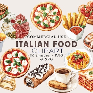 Italian Food Clipart Italy Food Clipart Italy Clipart Italian Clipart Italian Food PNG Italian Food Graphics Travel Clipart Commercial Use