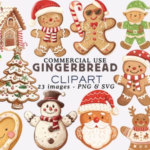 Gingerbread Clipart Png Gingerbread PNG Christmas Clipart Gingerbread Cookies Clipart Cute Christmas PNG Christmas Png Cookie Commercial Use