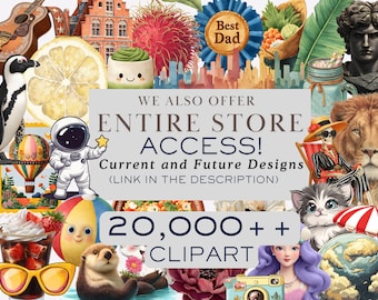 Clipart Bundle Entire Store Access Entire Store Bundle Clipart Graphics Whole Shop Bundle Mega Bundle Commercial License Watercolor PNG