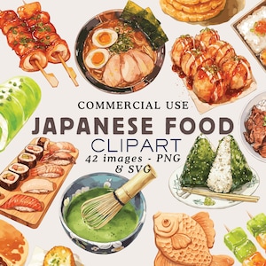 Japanese Food Clipart PNG Japan Food Clipart Japanese Snacks Clipart Japan Clipart Japanese Food PNG Japan Savory Snack Clipart Commercial