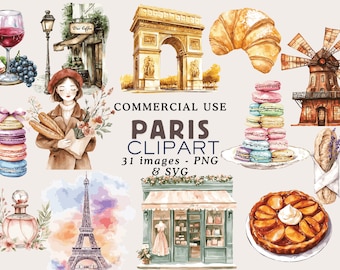 Paris Clipart Paris Collection Travel Clipart Paris PNG Paris Graphics Paris Illustrations Eiffel Tower PNG Paris Aesthetic Commercial Use