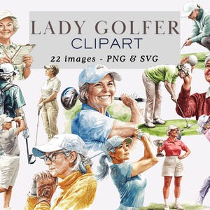 Imágenes prediseñadas de golfista senior, imágenes prediseñadas de golf, gráficos dorados, imágenes prediseñadas de ancianas, imágenes prediseñadas de golfista senior PNG, imágenes prediseñadas de ancianas jugando al golf, uso comercial