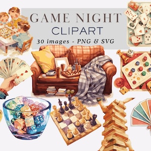 Family Game Night Clipart Png Game Night Illustrations Board Games Clipart Chess Clipart Chess PNG Card games png Board Games Commercial Use