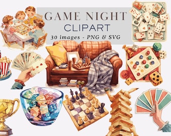 Family Game Night Clipart Png Game Night Illustrations Board Games Clipart Chess Clipart Chess PNG Card games png Board Games Commercial Use
